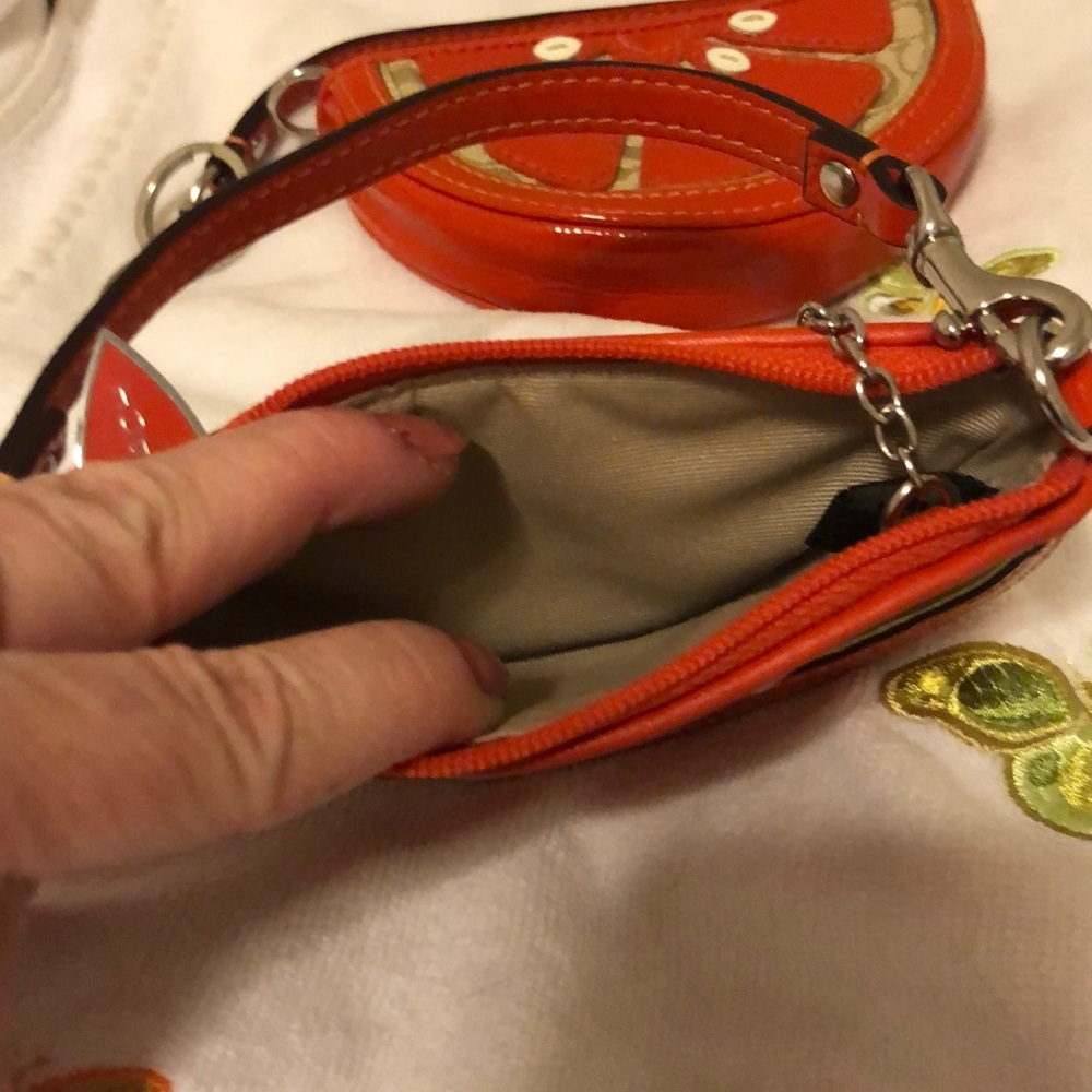 Coach orange slice coin purse - Picture 4 of 5